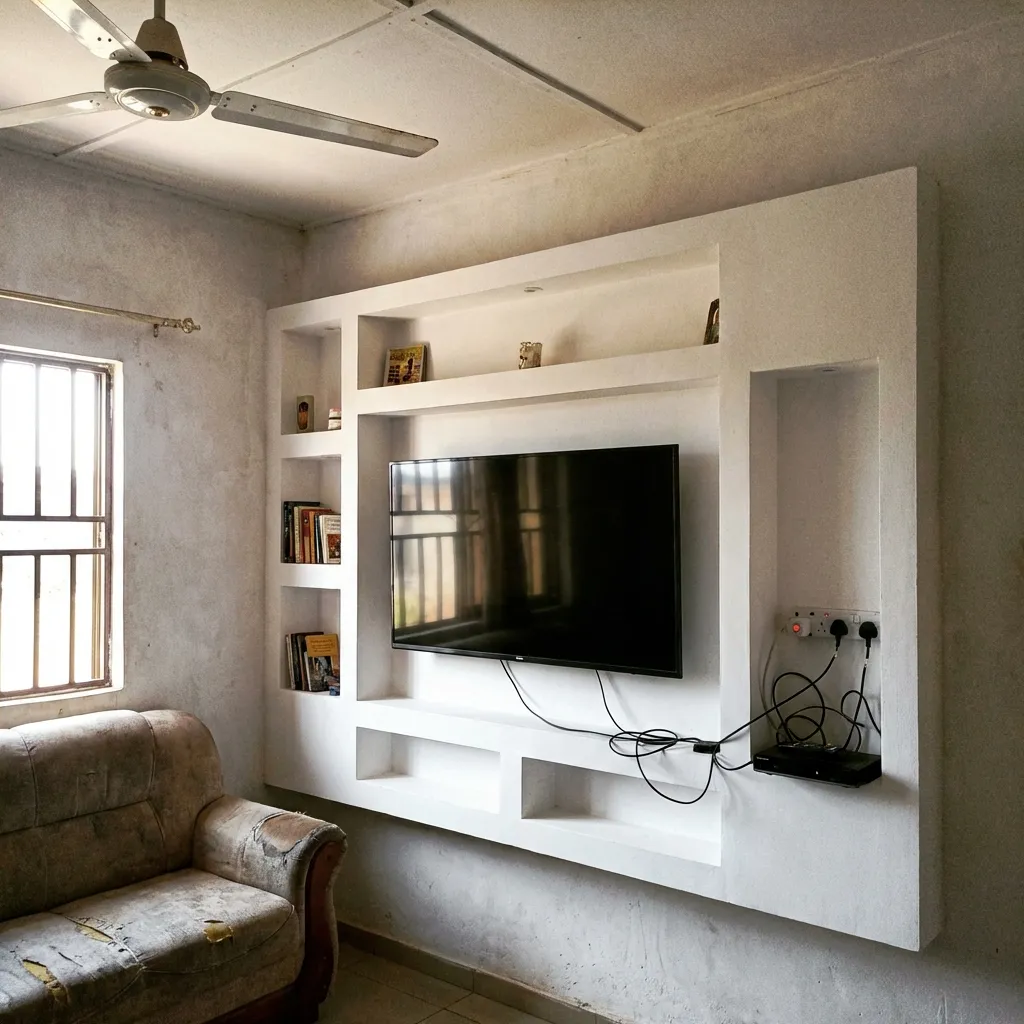 Finished POP TV Unit Design